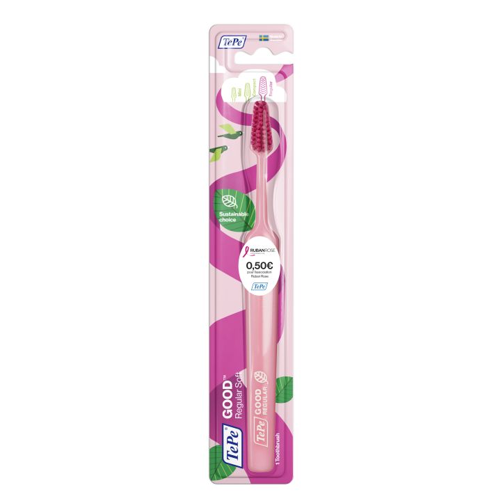 Brosse à dents Good Ruban Rose TePe - 1 brosse à dents
