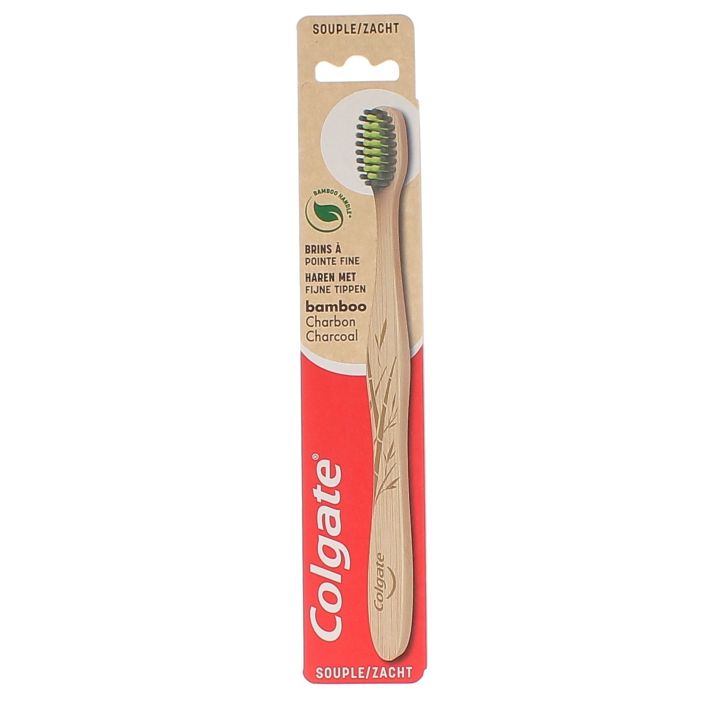 Brosse &agrave; dents souple bambou Colgate - une brosse &agrave; dents