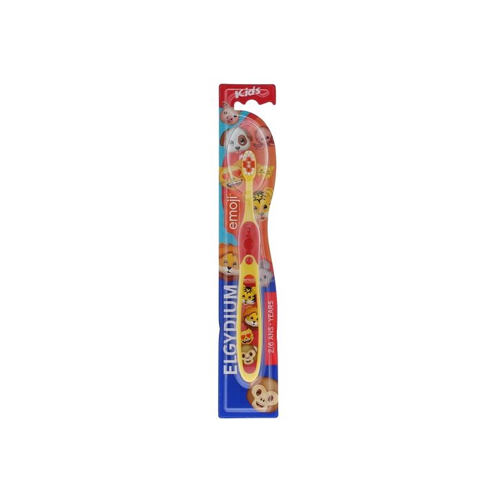Brosse &agrave; dents Kids Emoji Elgydium 2-6 ans - 1 brosse &agrave; dents