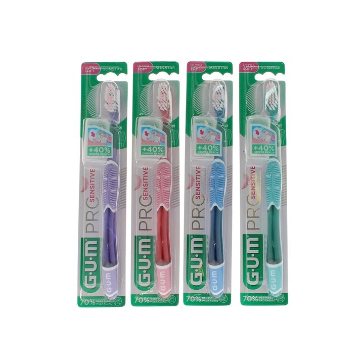 Brosse &agrave; dents Pro sensitive ultra soft GUM - une brosse &agrave; dents