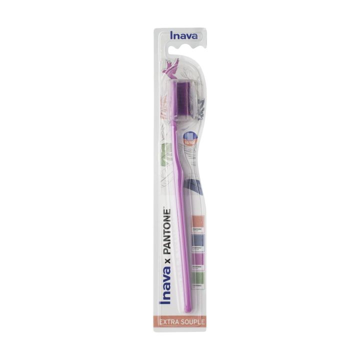 Brosse &agrave; dents extra-souple Inava x Pantone - une brosse &agrave; dents