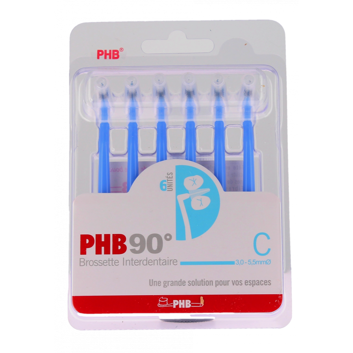 Brossettes interdentaires Phb 90&deg; C 1.3 Crinex - lot de 6 brossettes