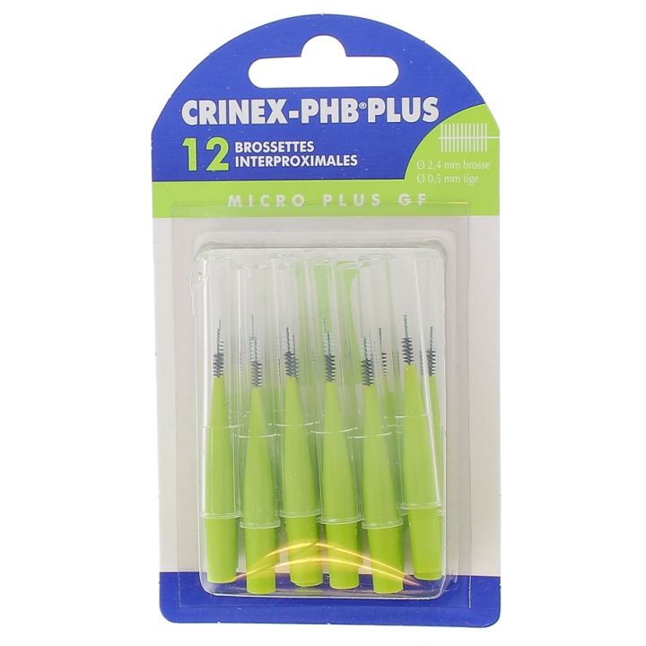Brossettes interdentaires micro plus gf phb plus Crinex - 12 brossettes