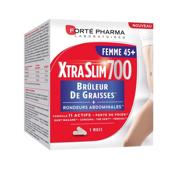 Br&ucirc;leur de graisses XTRASLIM 700 Fort&eacute; Pharma - Pot 120 g&eacute;lules