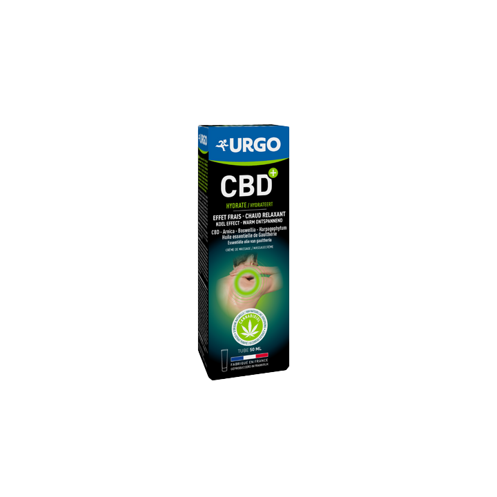 CBD+ Cr&egrave;me de massage Urgo - tube de 50ml