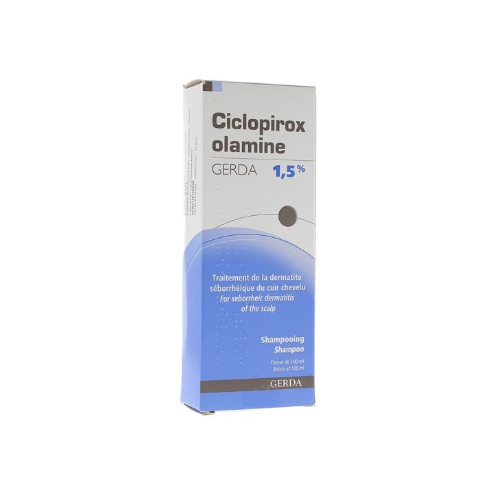 Ciclopirox olamine 1,5% shampooing Gerda - flacon de 100ml