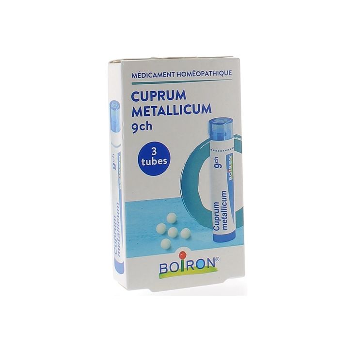 CUPRUM METALLICUM 9CH granules Boiron - 3 tubes de 4g
