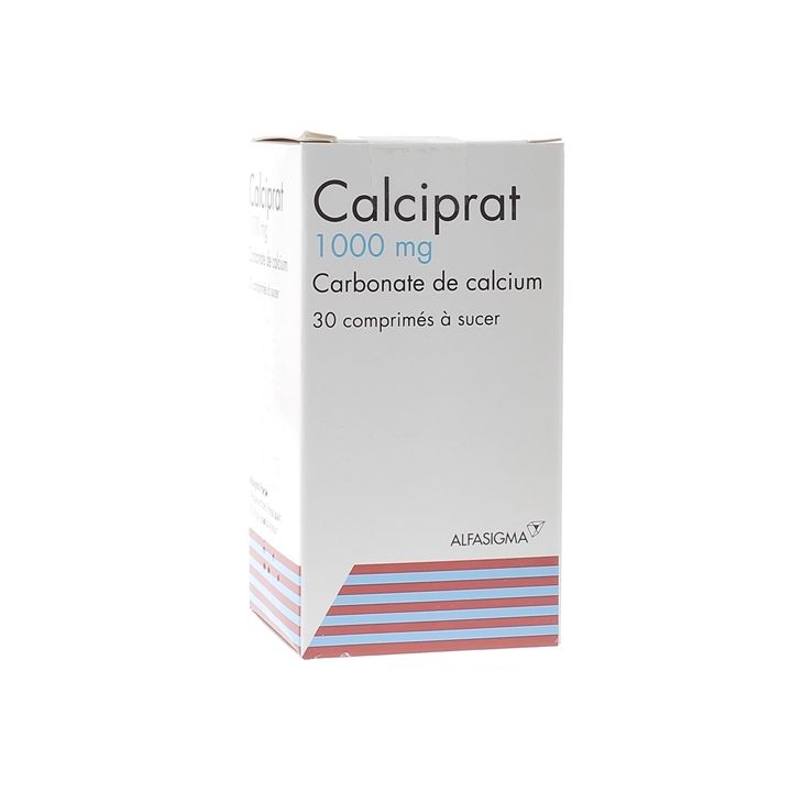 Calciprat 1000mg comprim&eacute; &agrave; sucer - bo&icirc;te de 30 comprim&eacute;s