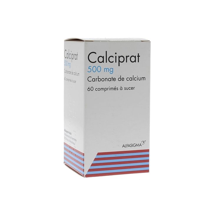 Calciprat 500mg comprim&eacute; &agrave; sucer - bo&icirc;te de 60 comprim&eacute;s