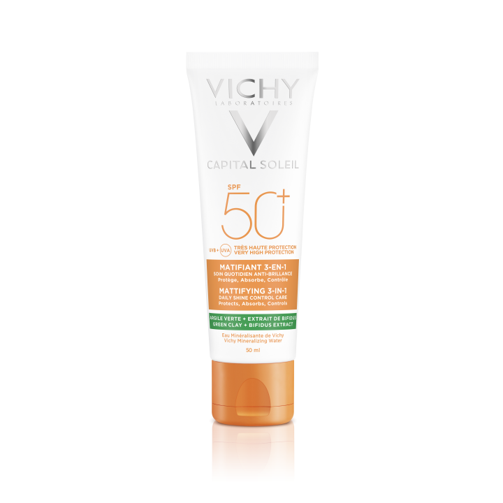 Capital Soleil SPF 50+ cr&egrave;me matifiante 3-en-1 Vichy - tube de 50 ml