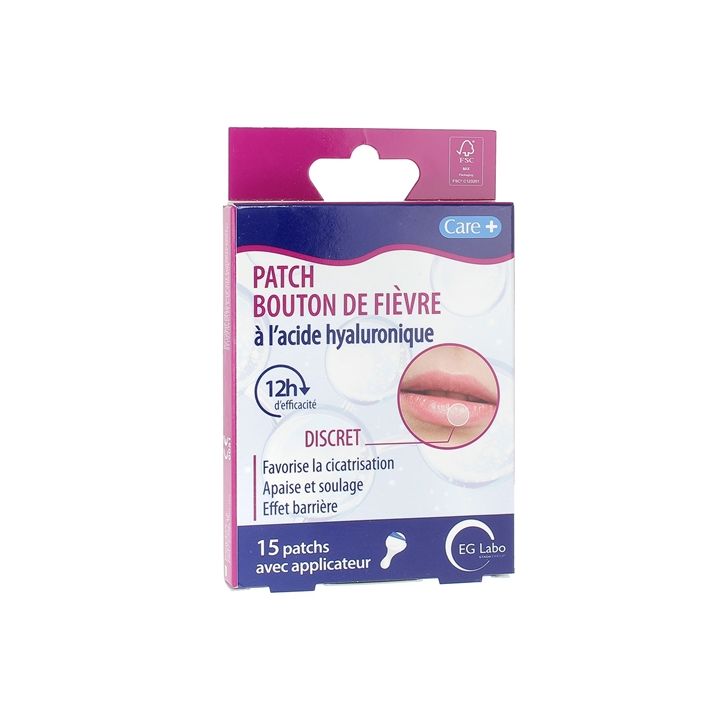 Care+ Patch boutons de fi&egrave;vre EG Labo - bo&icirc;te de 15 patchs