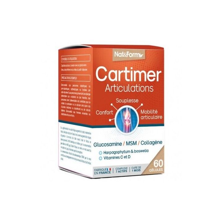 Cartimer articulation Nat&Form - pot de 60 g&eacute;lules