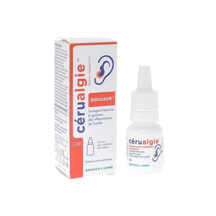 C&eacute;rualgie Solution auriculaire Baush Lomb - flacon de 7g
