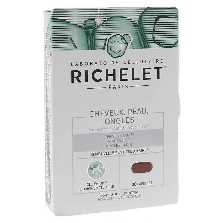 Cheveux peau ongles Richelet - bo&icirc;te de 30 capsules