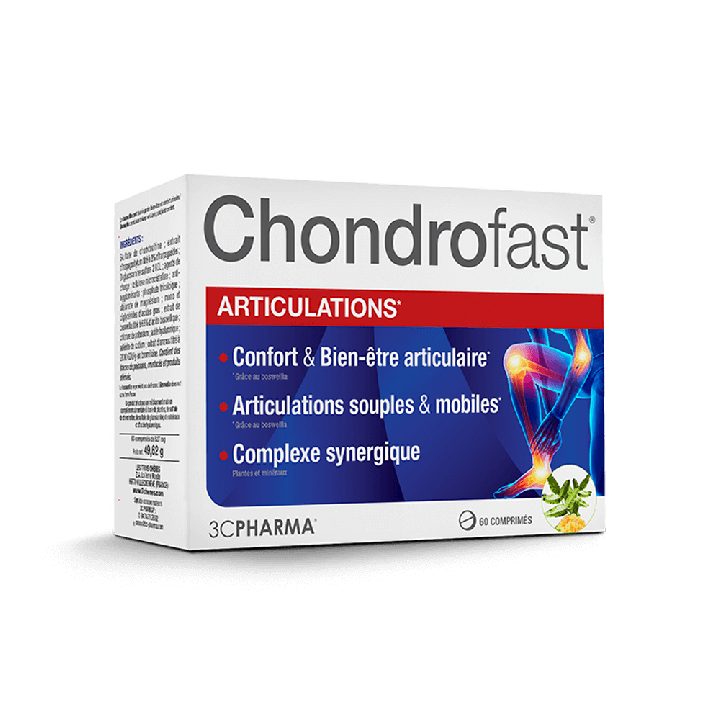 Chondrofast articulations 3C Pharma - boite de 60 comprim&eacute;s