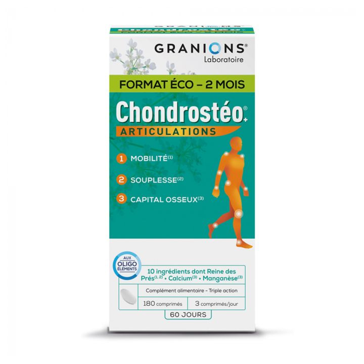 Chondrost&eacute;o+ Articulations Granions - bo&icirc;te de 180 comprim&eacute;s