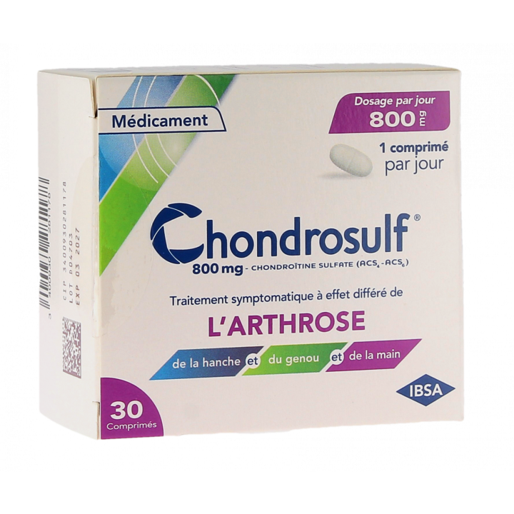 Chondrosulf 800mg Ibsa - bo&icirc;te de 30 comprim&eacute;s
