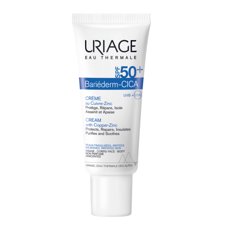 Bari&eacute;derm Cica-cr&egrave;me SPF 50+ Uriage - tube 40 ml