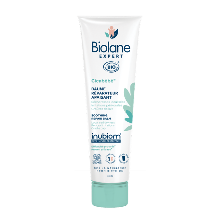 Cicab&eacute;b&eacute; Baume r&eacute;parateur apaisant bio Biolane Expert - tube de 40ml