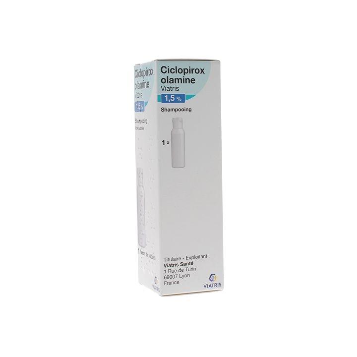 Ciclopirox Olamine Viatris 1,5% Shampooing - flacon de 100ml