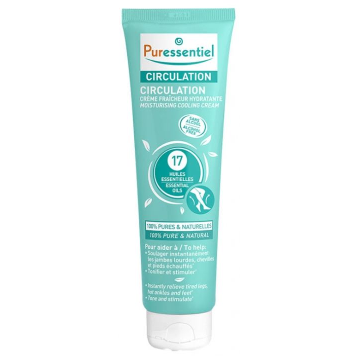 Circulation cr&egrave;me fraiche hydratante Puressentiel - tube de 100 ml