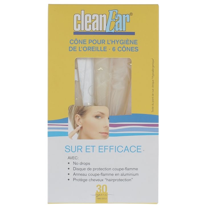 Cleanear c&ocirc;ne pour hygi&egrave;ne oreille - boite de 6 c&ocirc;nes