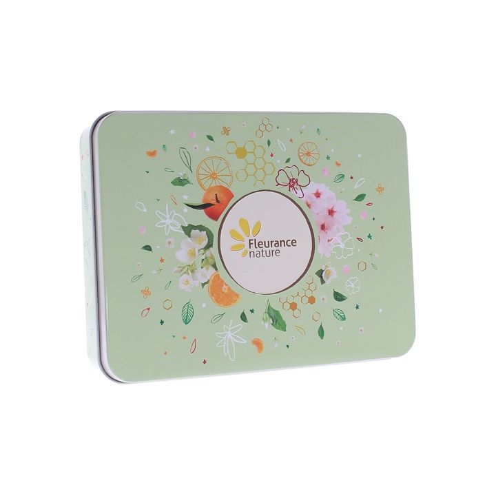 Coffret cr&egrave;mes mains &eacute;veil des sens bio Fleurance nature - 4 tubes de 30 ml