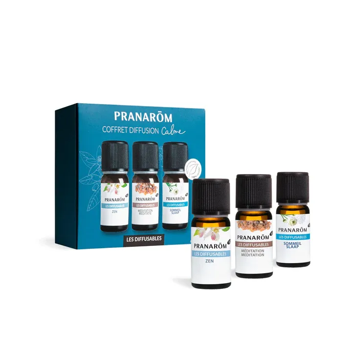 Coffret diffusion calme Pranarōm - coffret de 3 flacons de 10ml