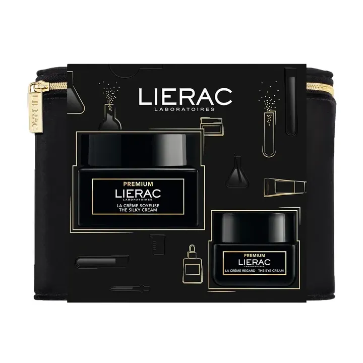 Coffret Premium cr&egrave;me soyeuse anti-&acirc;ge absolu Lierac - coffret de 2 produits