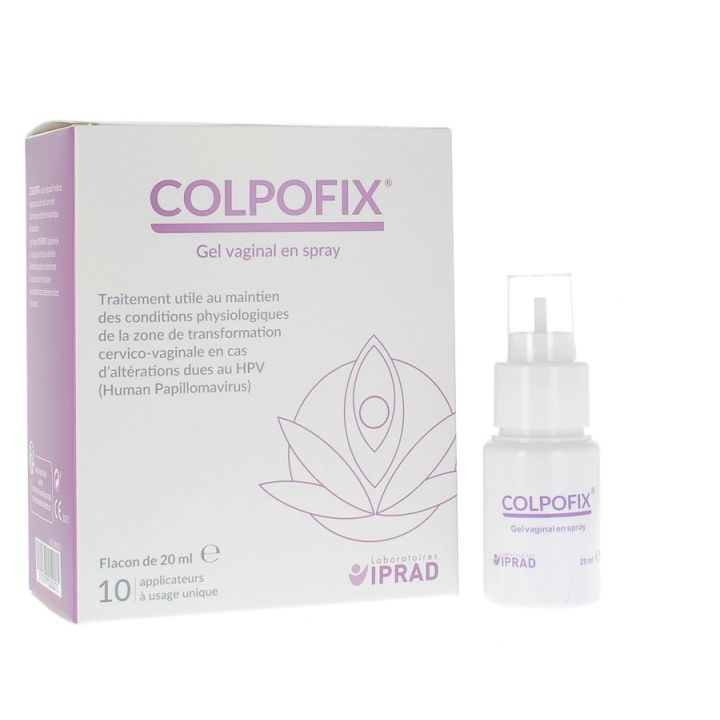 Colpofix Gel Vaginal en Spray Laboratoires Iprad - flacon de 20ml + 10 applicateurs &agrave; usage unique