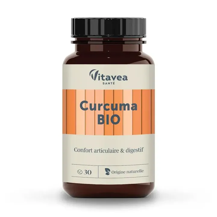 Curcuma bio Vitavea - pot de 30 g&eacute;lules