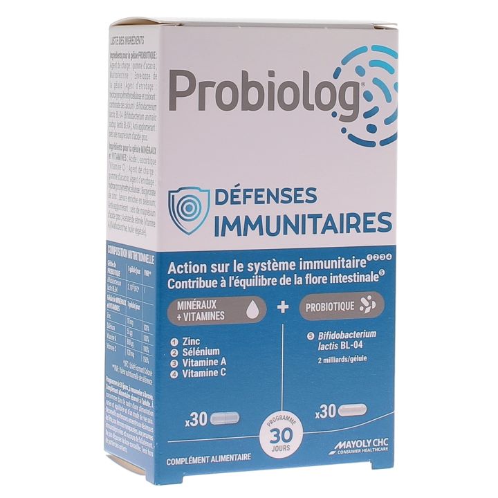 D&eacute;fenses immunitaires Probiolog - boite de 60 g&eacute;lules