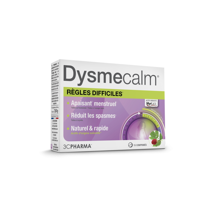 Dysmecalm r&egrave;gles difficiles 3C Pharma - boite de 15 comprim&eacute;s
