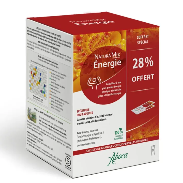 Naturamix &eacute;nergie Aboca - boite de 28 sachets