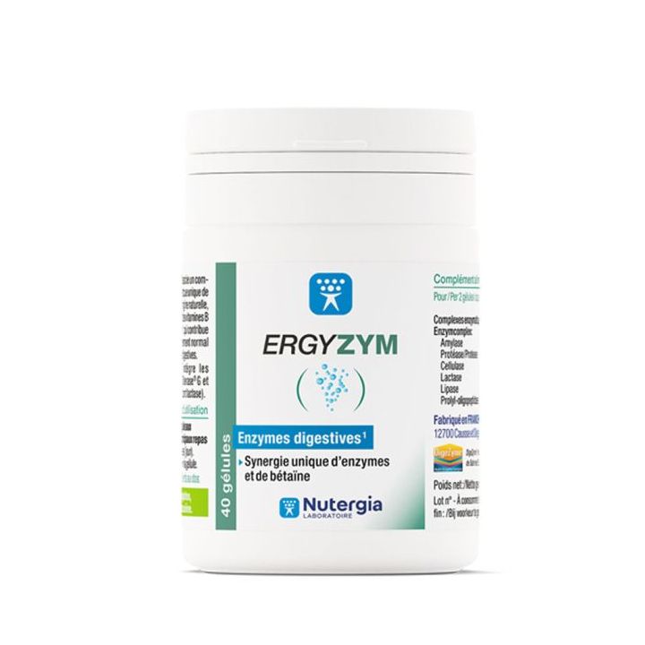 Ergyzym Nutergia - boite de 40 g&eacute;lules