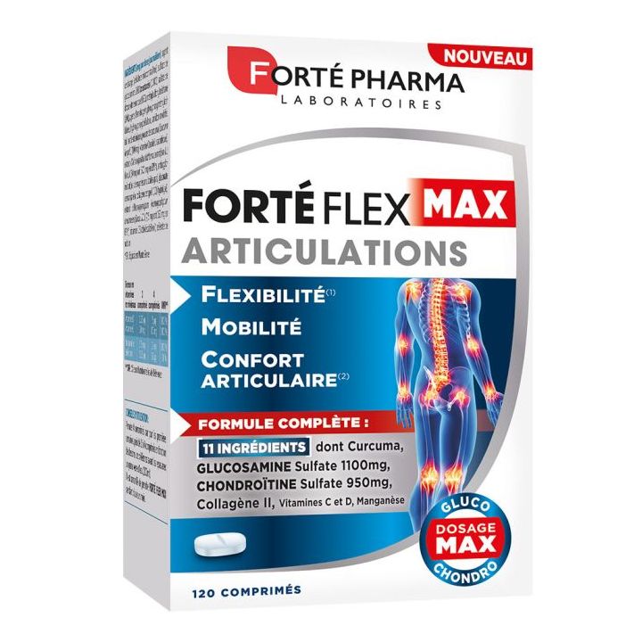 Compl&eacute;ment alimentaire fort&eacute;flex max articulations Fort&eacute; Pharma - boite de 120 comprim&eacute;s