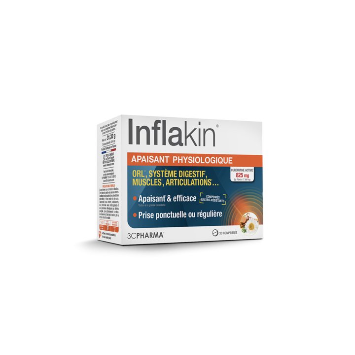 Inflakin apaisant physiologique 3C Pharma - boite de 30 comprim&eacute;s