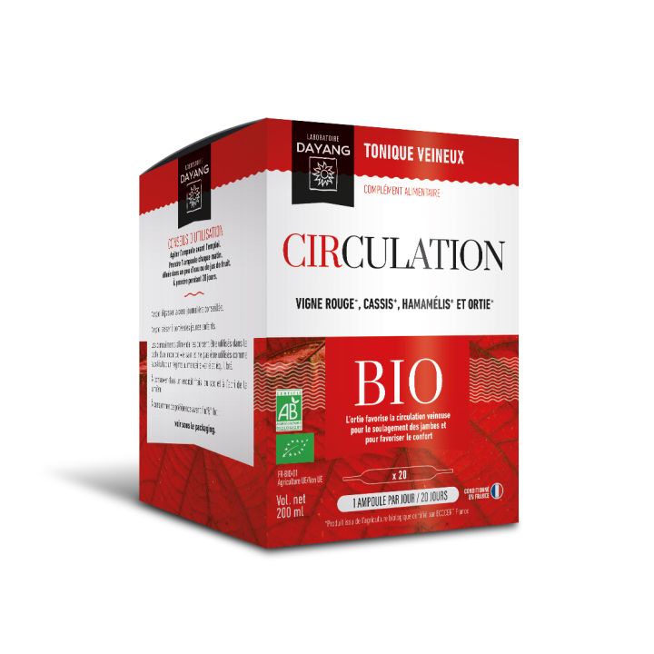 Complexe circulation Bio Dayang - bo&icirc;te de 20 ampoules