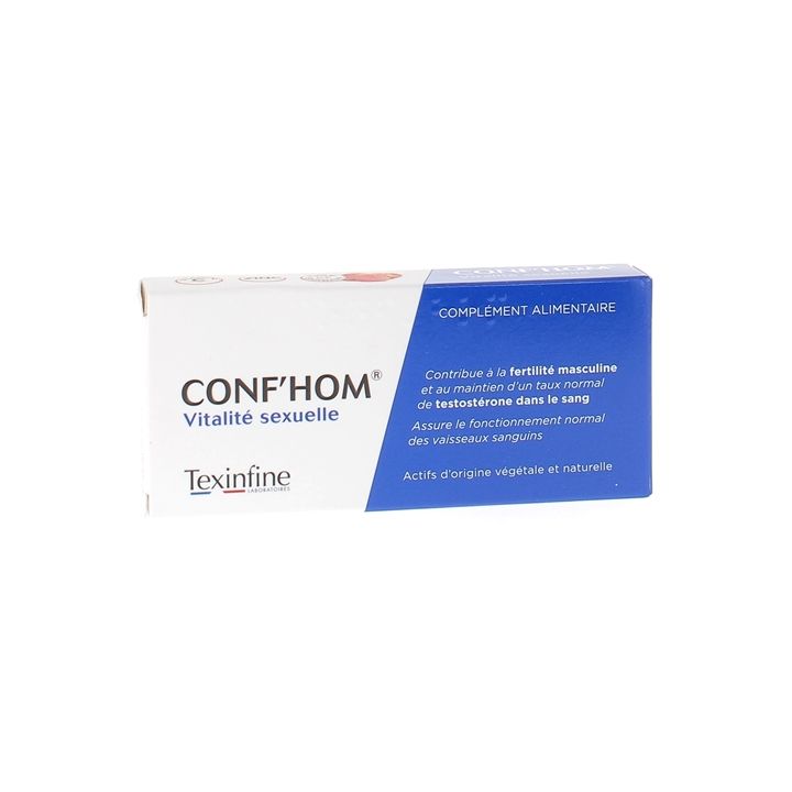 Conf'hom vitalit&eacute; sexuelle Texinfine - bo&icirc;te de 24 comprim&eacute;s