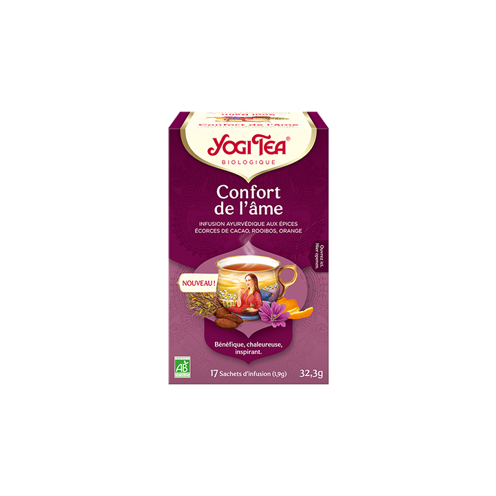 Confort de l'&acirc;me infusion bio Yogi Tea - boite de 17 sachets