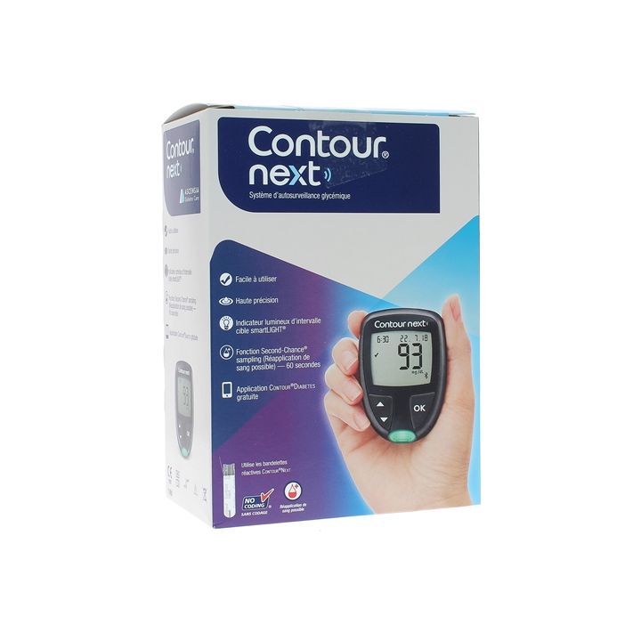 Contour Next Syst&egrave;me d'autosurveillance glyc&eacute;mique Ascensia Diabetes Care - un kit