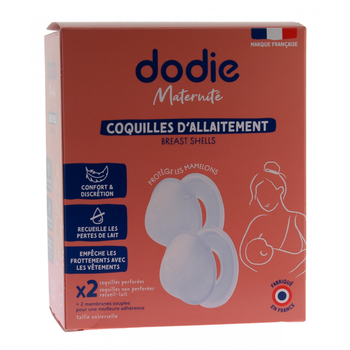 Coquille allaitement confort Dodie - Bo&icirc;te de 4 coquilles