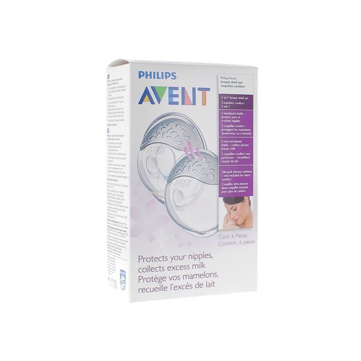 Coquille d'allaitement confort Philips Avent - 6 coquilles d'allaitement