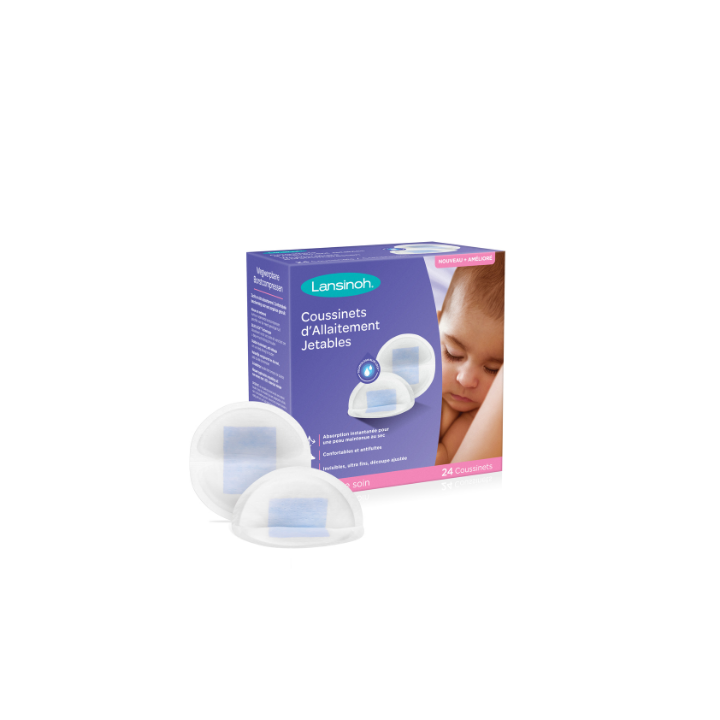 Coussinets d'allaitement jetables Lansinoh - bo&icirc;te de 24 coussinets