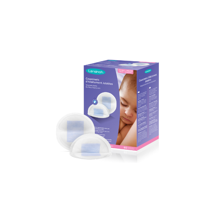 Coussinets d'allaitement jetables Lansinoh - bo&icirc;te de 60 coussinets