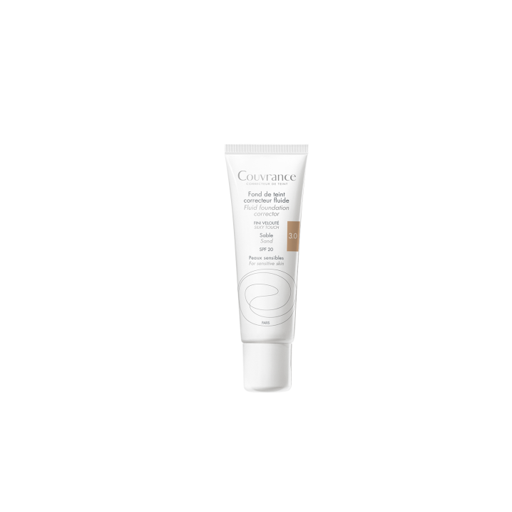 Couvrance fond de teint correcteur fluide Sable 3.0 Av&egrave;ne - Tube de 30 ml