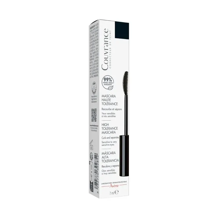 Couvrance mascara haute tol&eacute;rance noir Av&egrave;ne - tube de 7 ml