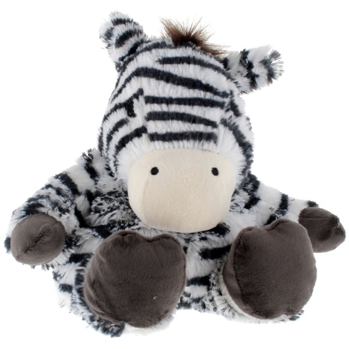 Cozy peluche bouillotte Z&egrave;bre Soframar - 1 peluche de 30 cm