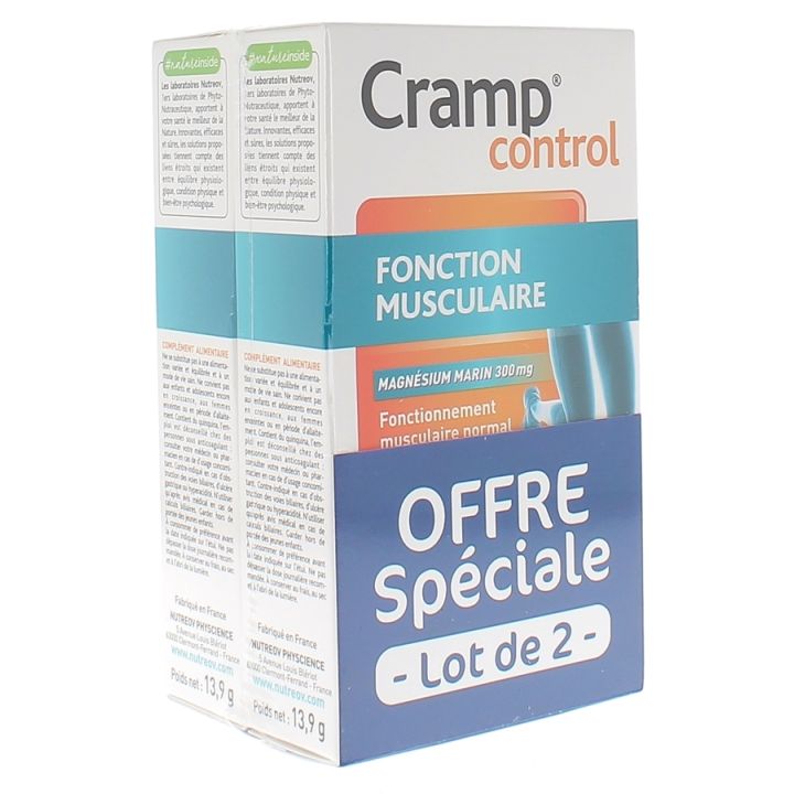 Cramp control Nutreov - Offre sp&eacute;ciale lot de 2 boites de 30 g&eacute;lules