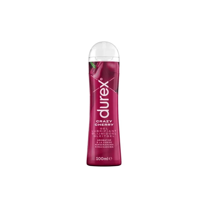 Crazy Cherry Gel lubrifiant &agrave; la cerise Durex - tube de 100ml